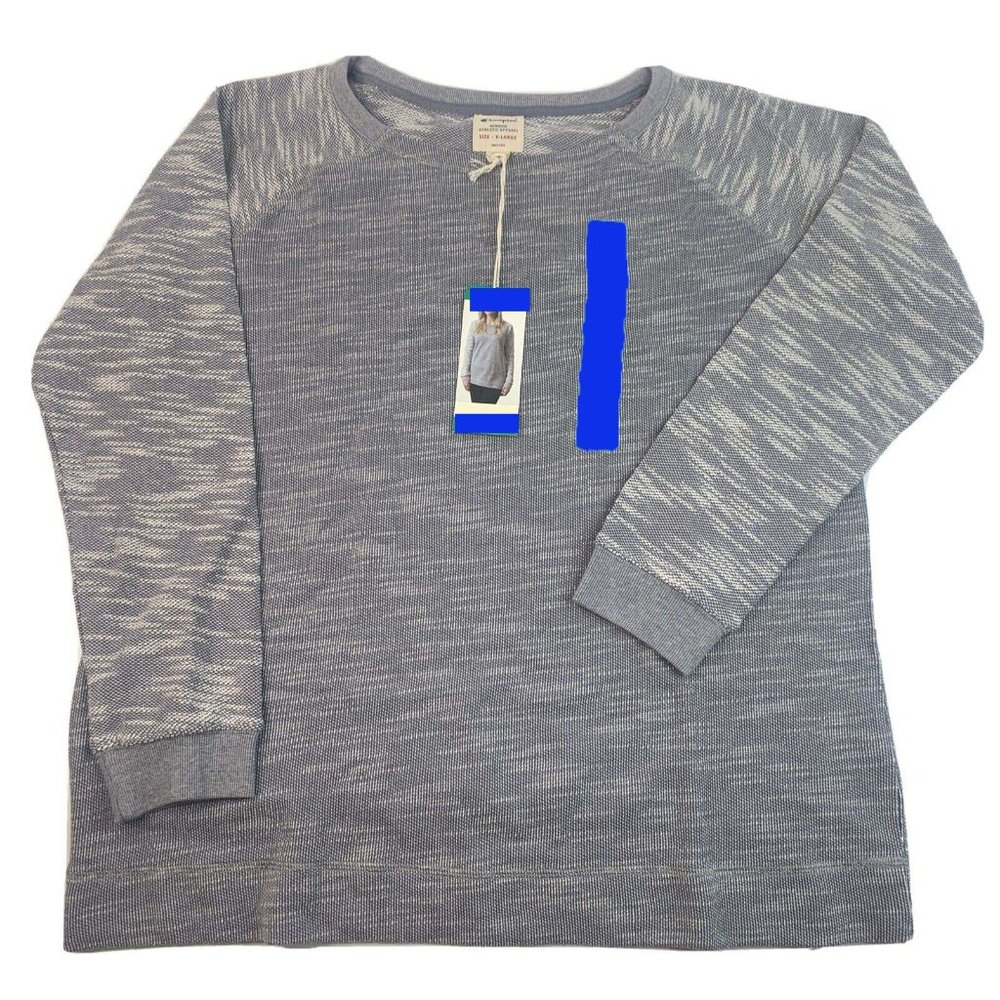 Champion Women's Authentic Athletic Crew Neck Pullover, Dove Grey, L